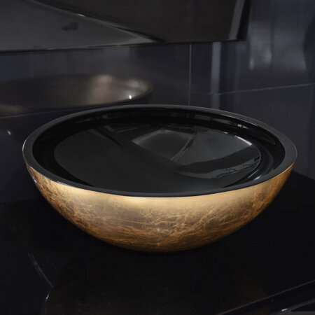 Lavatório BOL BLACK & GOLD