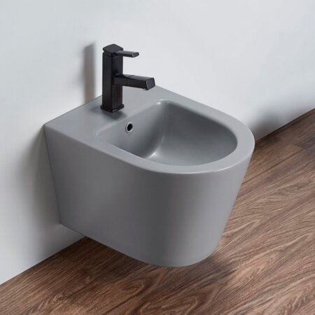 Bidé Suspenso Cinza Mate GLAMIC