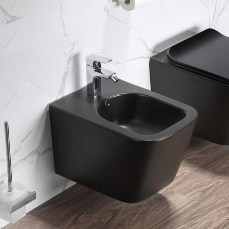 Bidé Suspenso Preto Mate ELEGANT