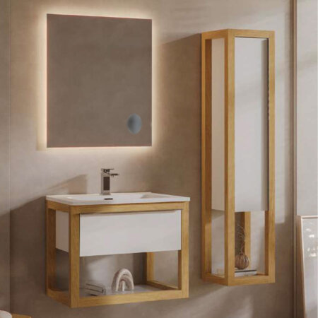 Conjunto FIRM Branco / Carvalho Tabaco