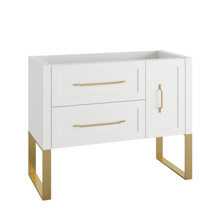 Móvel CLASSIC 100 White Mate / Ouro