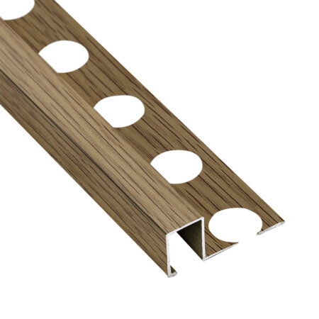 Listelo Aluminio Madeira 10 mm